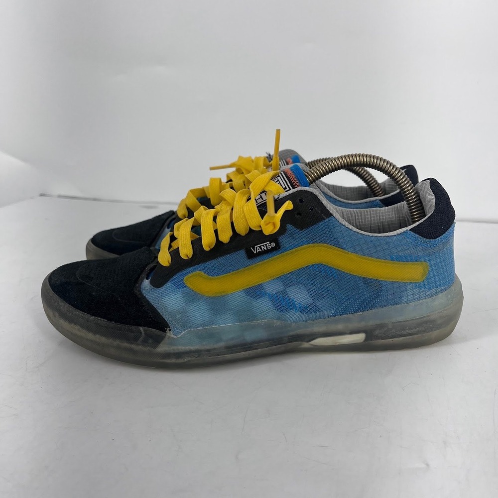 Vans EVDNT UltimateWaffle Mens 8.5 Blue Yellow Black Skate Shoes 721356 - Picture 5 of 11